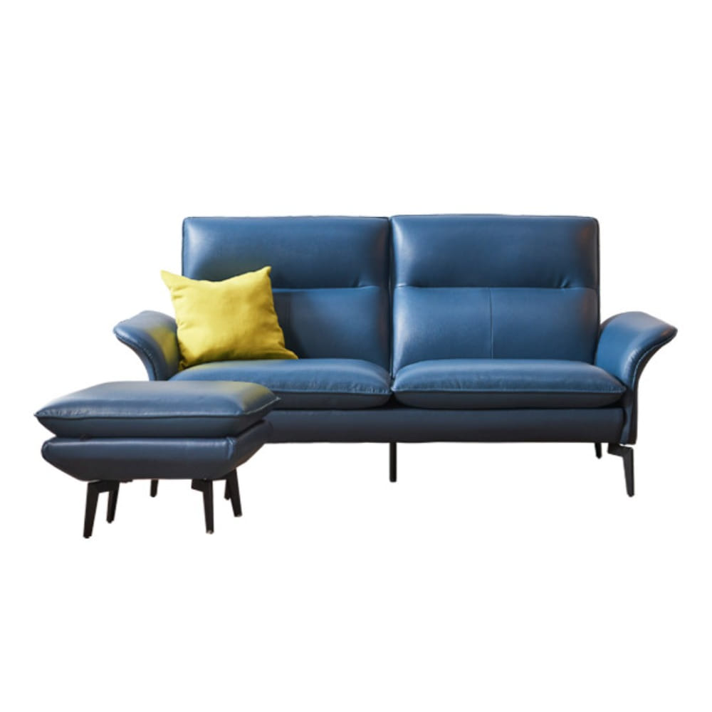 까사홈 베니 에어레더 3인용 소파 스툴세트