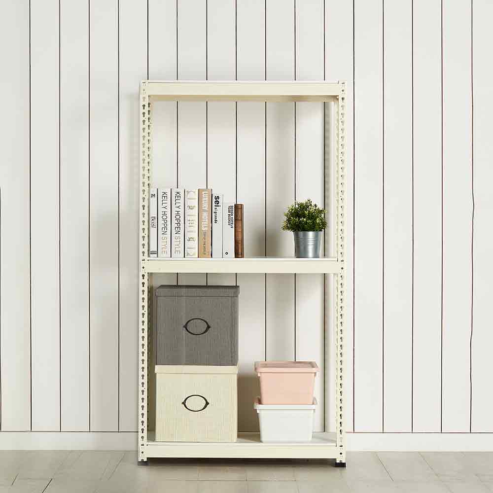 베란다 수납선반 철제 사무실 무타공 선반 다이 랙 다용도실 선반장 804590 3단