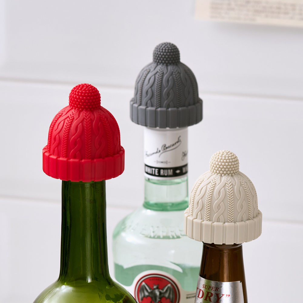 바겐슈타이거 실리콘 바틀캡 3종 택1 크리스마스 레드 와인세이버 실리콘 병마개 음료보관 - 상세 이미지 5