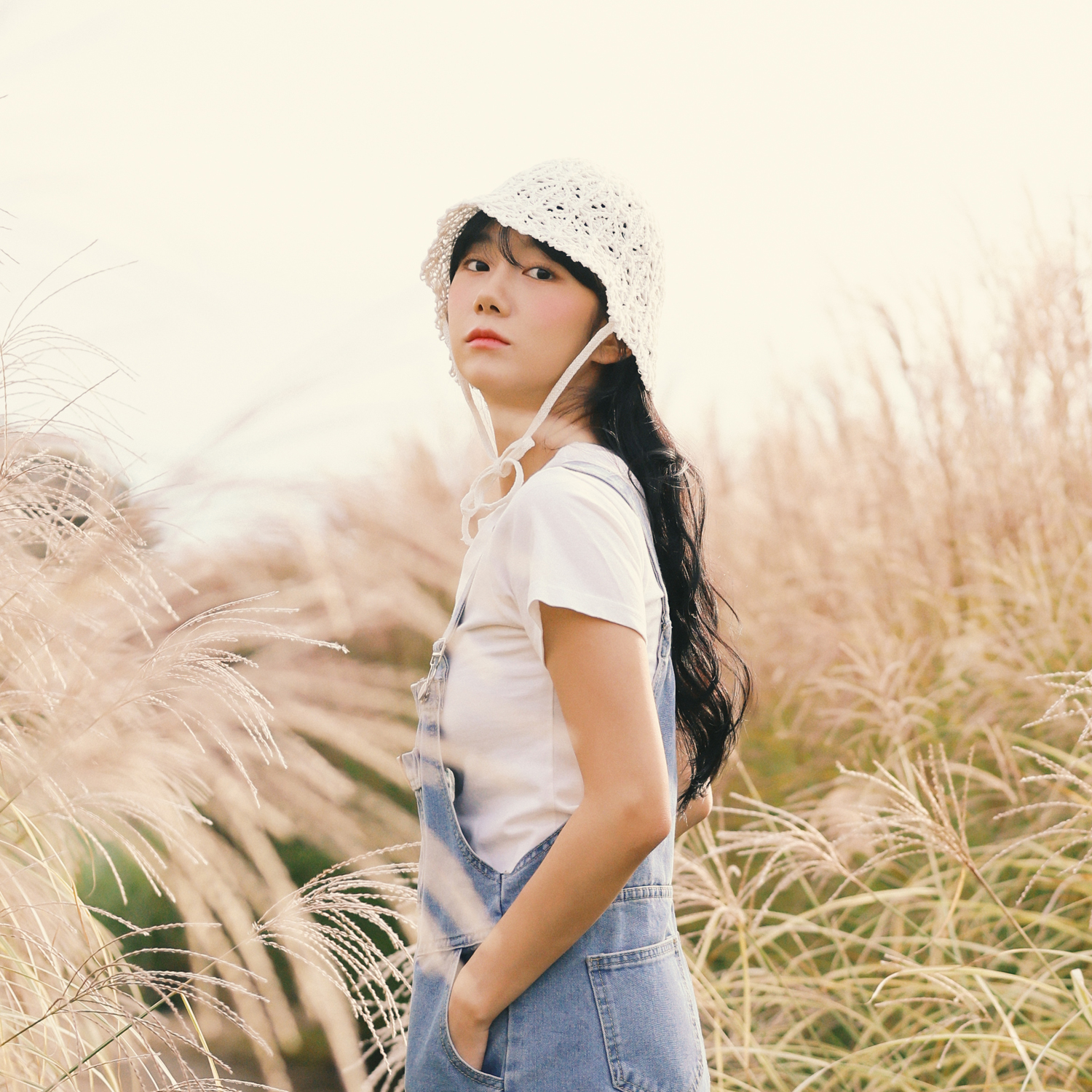 국내생산 시원한 뜨개 니트 지사모자 여름 여성 턱끈 여자 휴양지 벙거지모자