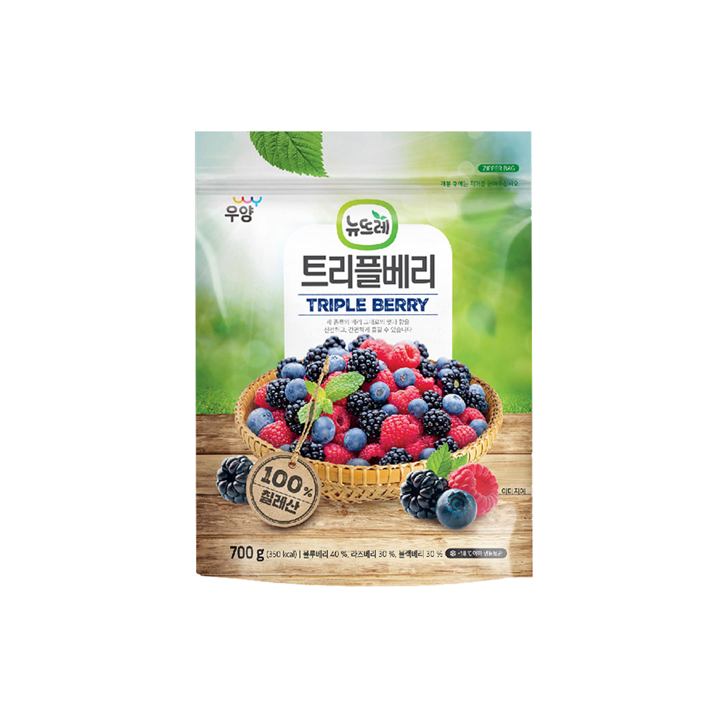 뉴뜨레 냉동 트리플베리 700g : 웰루츠