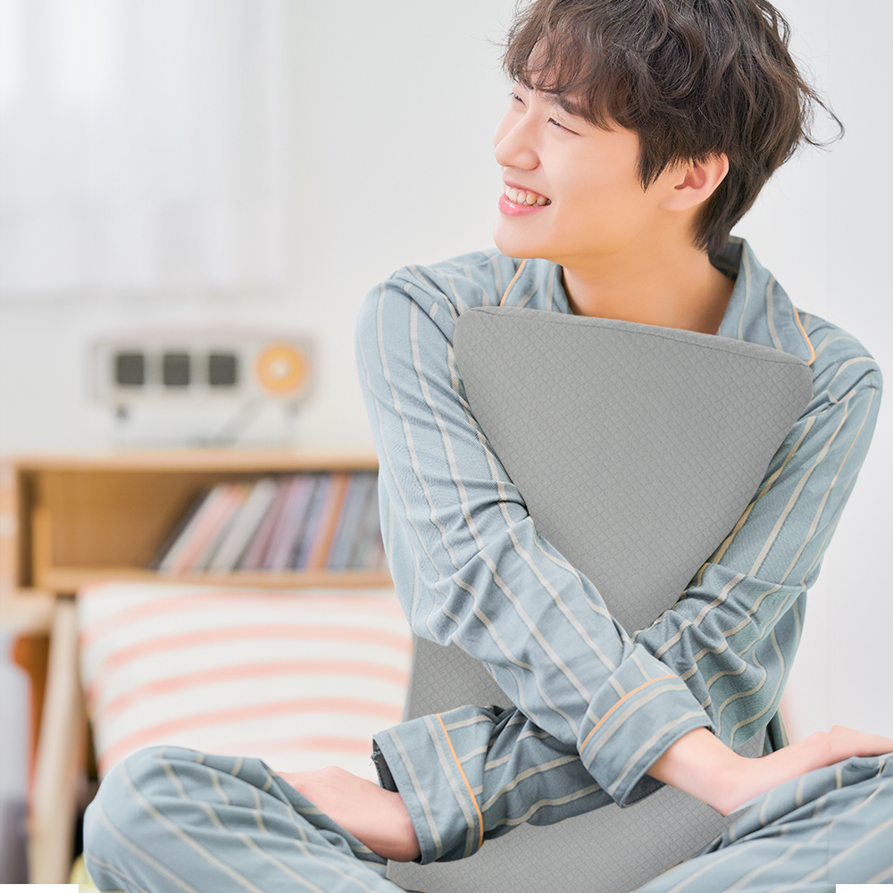 대한몰 큐어 허리베개 편한 요추 바른수면 낮은 디스크 허리 베개