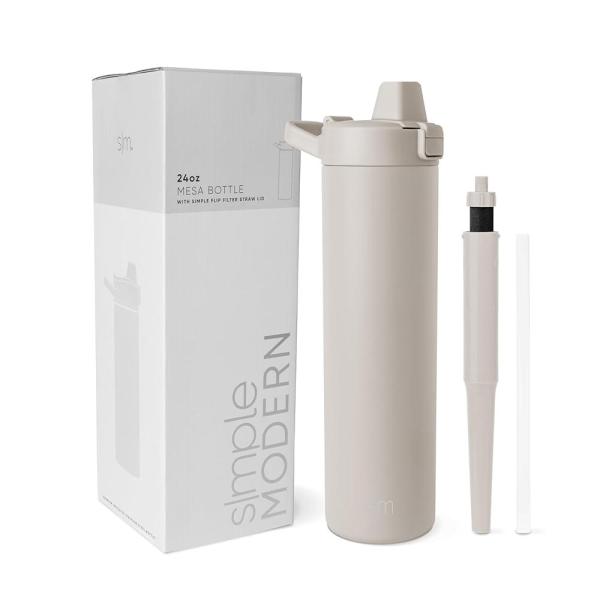 심플모던 Simple Modern 필터 물병 스텐 710ml 24온스 아몬드 자작나무 : 쇼핑이지easy