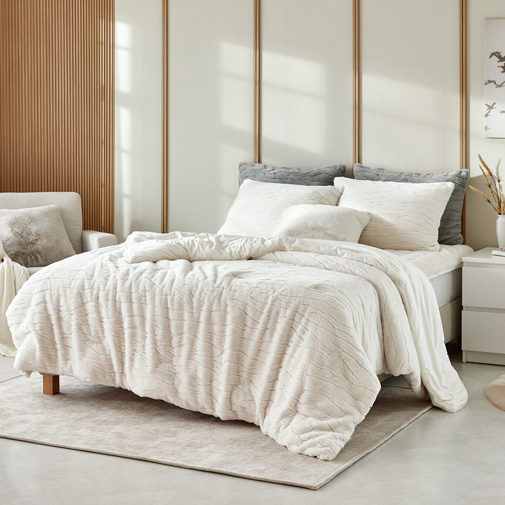 럭셔리 라셀 퍼 Faux 밍크 극세사이불세트 패드세트구성 SS/Q/K