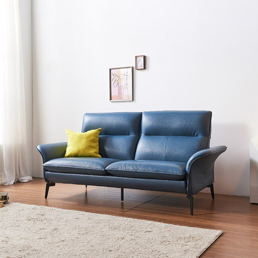 까사홈 베니 에어레더 2인용 소파