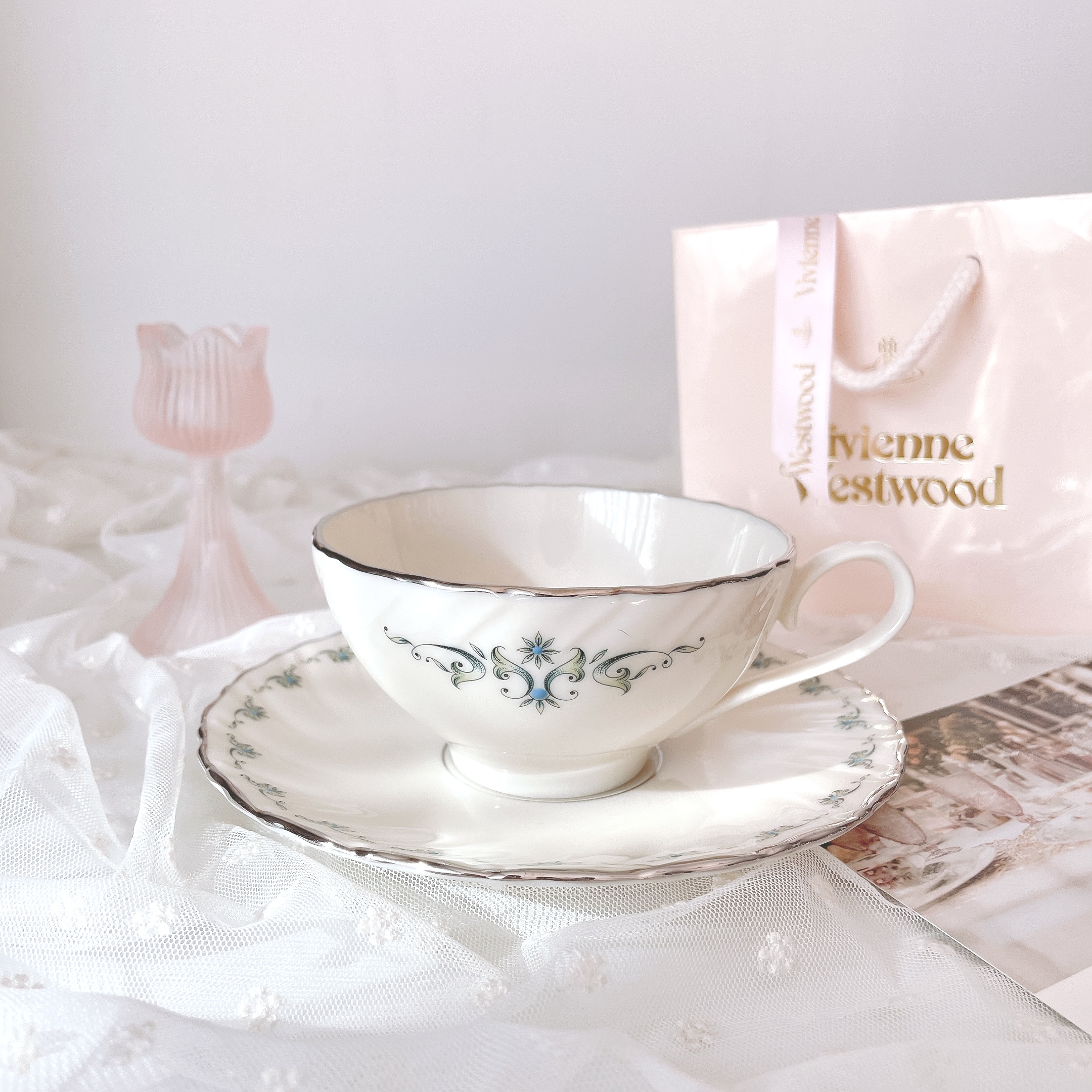 레녹스 멜리사 빈티지찻잔 커피잔 홍차잔 세트 앤틱 홈카페 소품