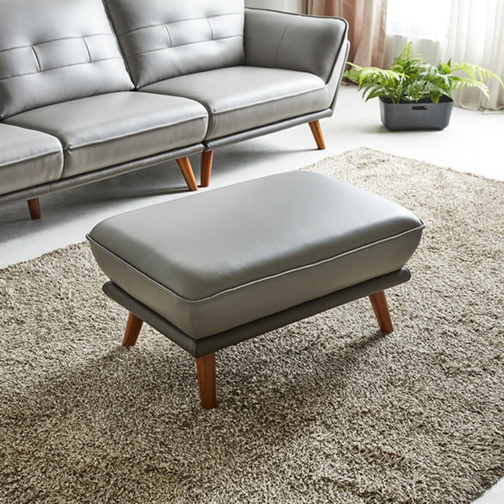 까사홈 베니 에어레더 4인 소파 스툴세트