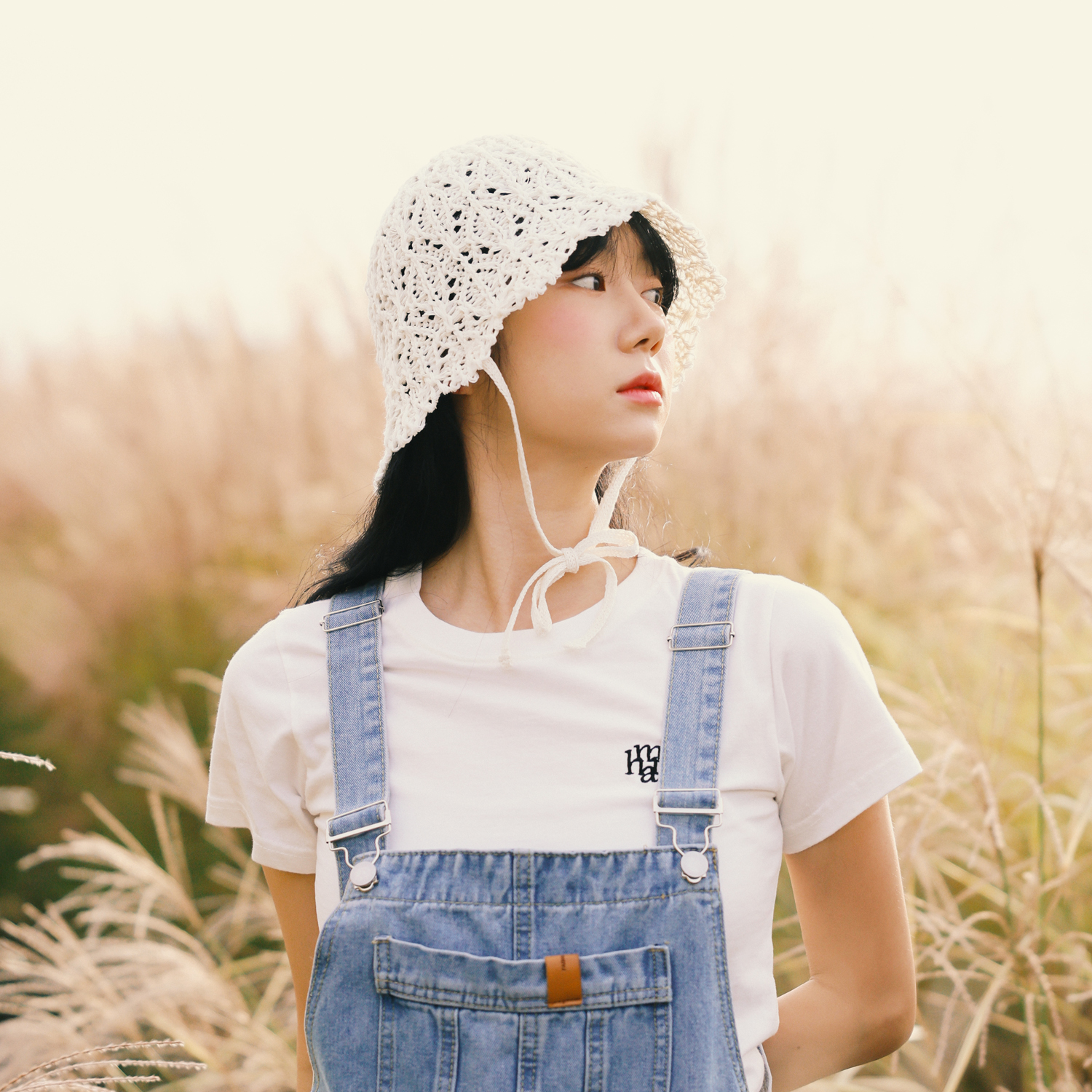 국내생산 시원한 뜨개 니트 지사모자 여름 여성 턱끈 여자 휴양지 벙거지모자