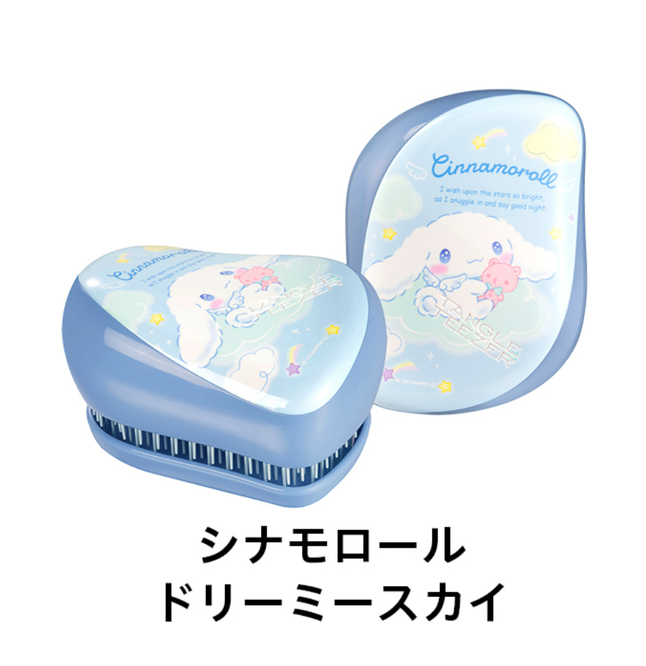 산리오 SANRIO 헤어브러쉬 탱글 티저 컴팩트 스타일러 미니 휴대용 캐릭터 머리빗 헬로키티 쿠로미 시나모롤 L653850 - 상세 이미지 5