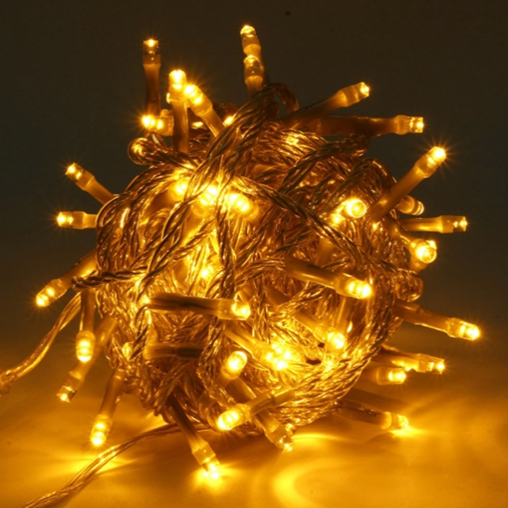 LED 줄전구 야외 나무 장식 앵두전구 크리스마스 캠핑 웜색 10M