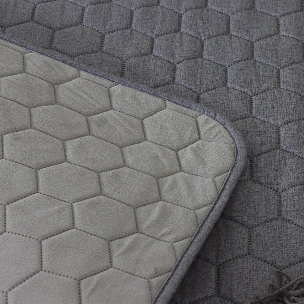 한일온열기 그래핀탄소매트 전자파없는 카본 전기 온열매트 침대 전기장판 킹(분리난방), 160x200cm, 차콜