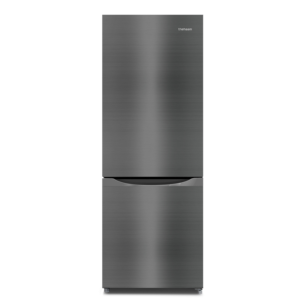 더함 소형 냉장고 원룸 사무실 모텔 신혼 냉장고 상냉장 하냉동 미니 실버 냉장고 205L