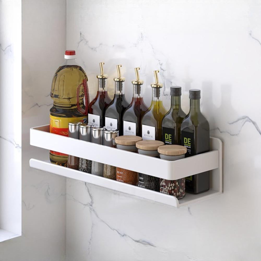 무타공 공중부양선반 욕실수납선반 일자 선반 30cm 이미지 3