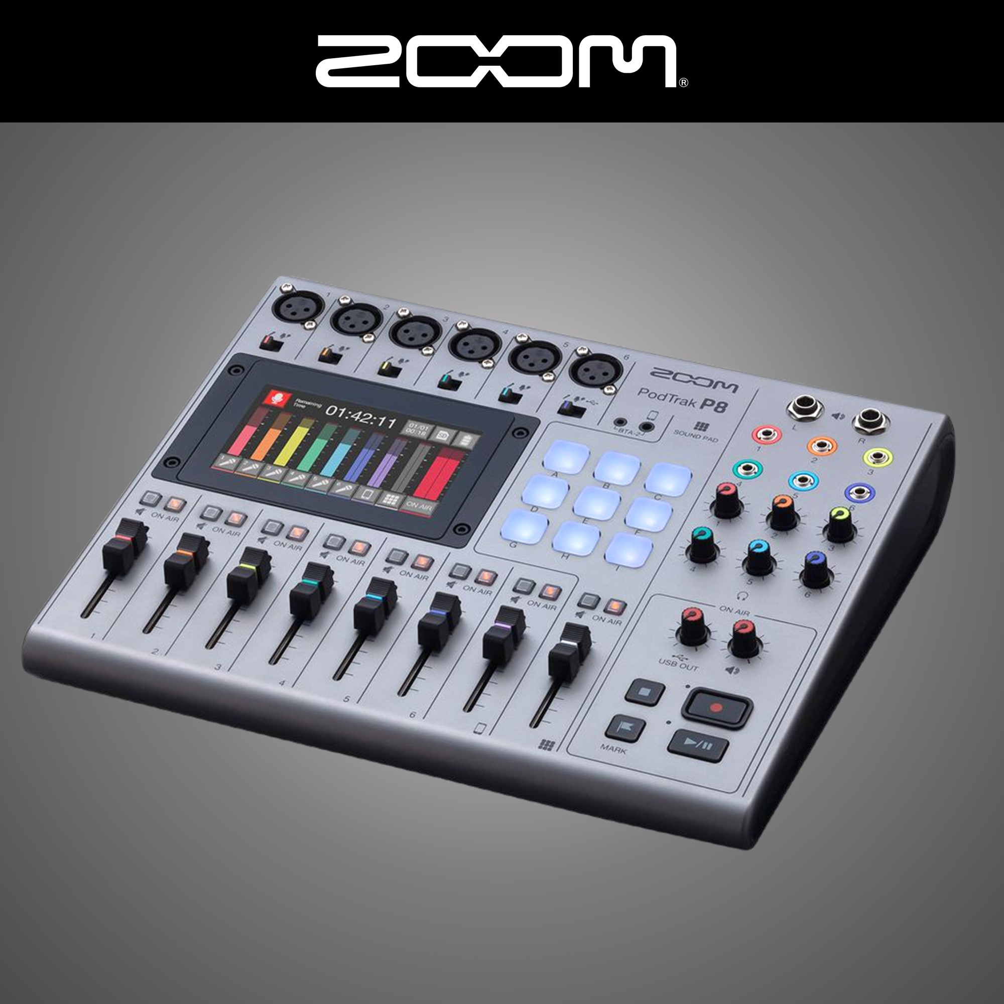 ZOOM P8 PodTrak 줌 P8 팟캐스트 유튜브 인터넷방송 레코더 믹서