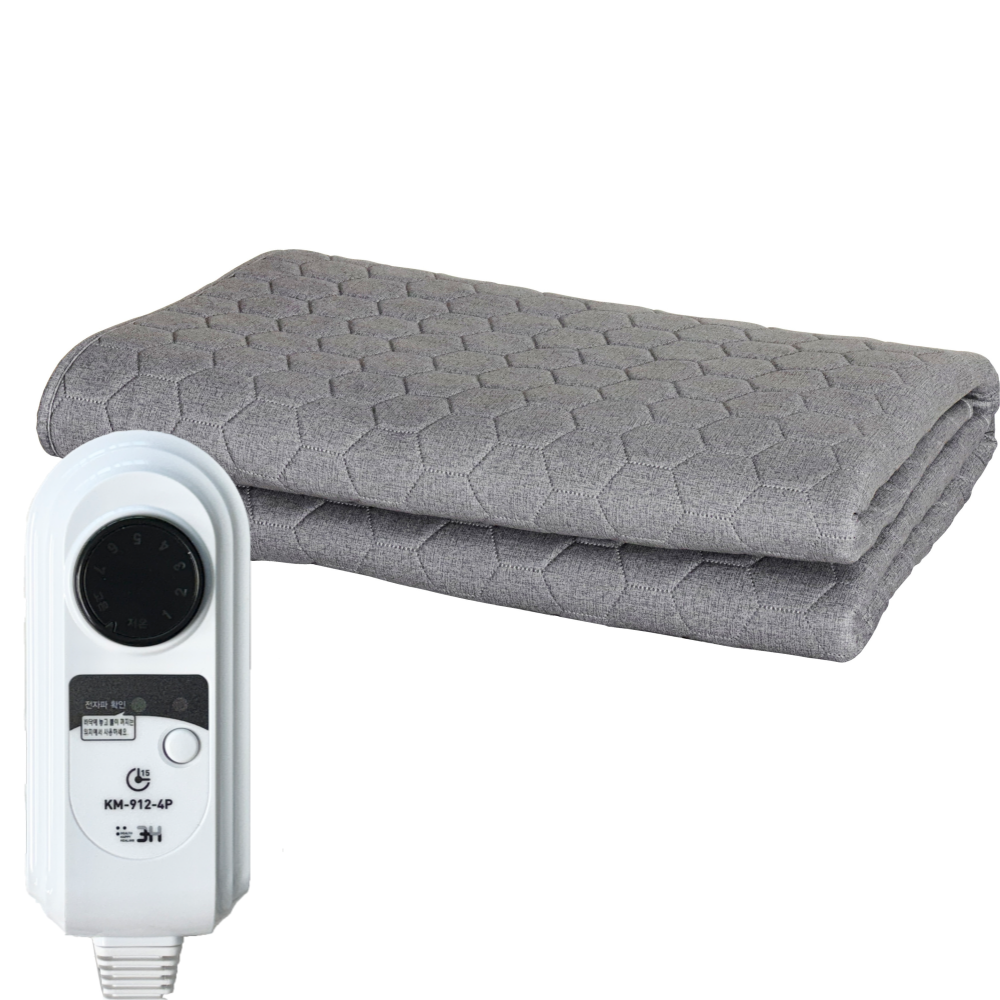 한일온열기 그래핀탄소매트 전자파없는 카본 전기 온열매트 침대 전기장판 킹(분리난방), 160x200cm, 차콜