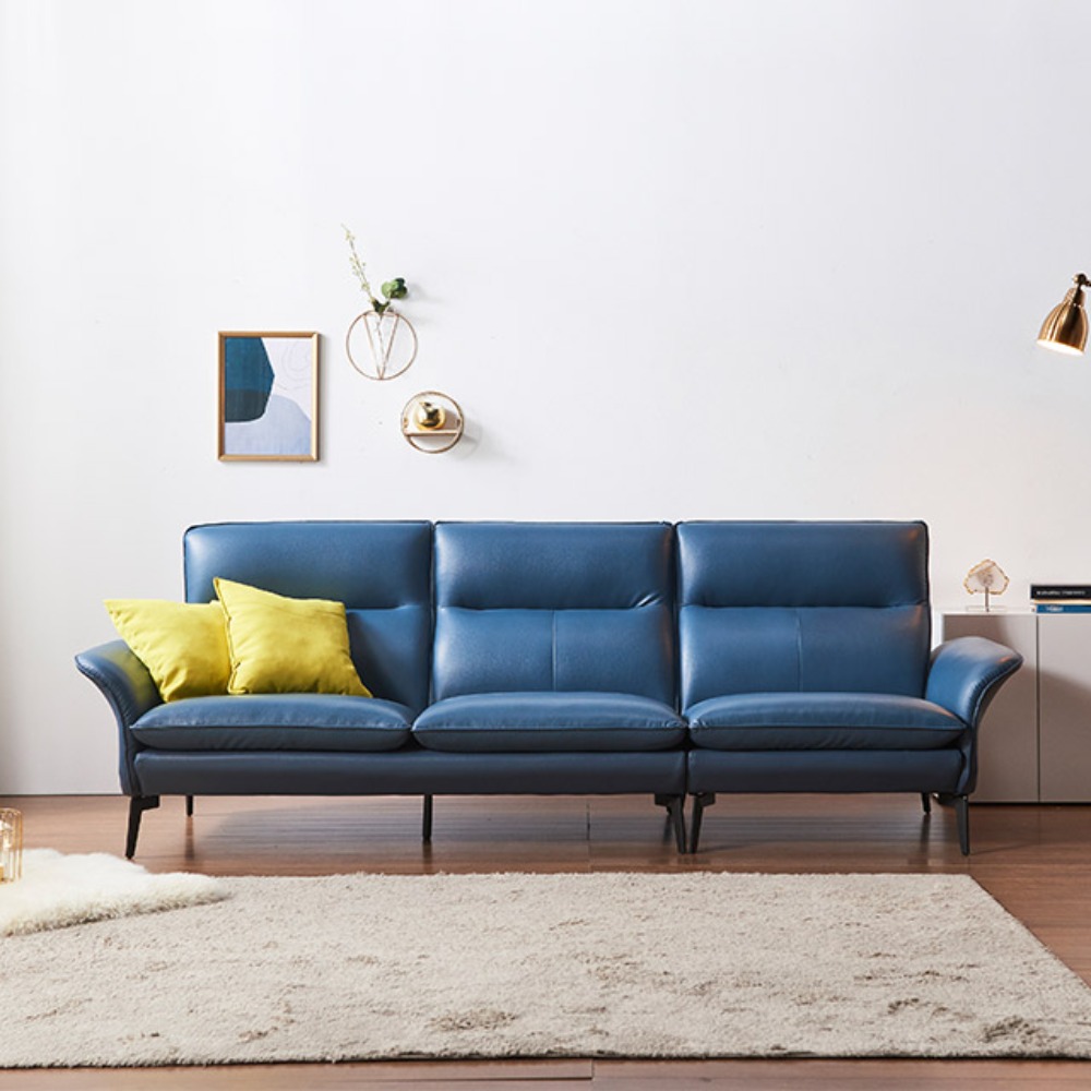 까사홈 베니 에어레더 4인용 소파