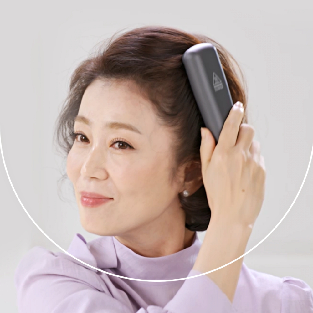 프랑스 빈츠 무선 빗 고데기 매직기 볼륨 웨이브 세라믹 코팅 브러쉬 고대기