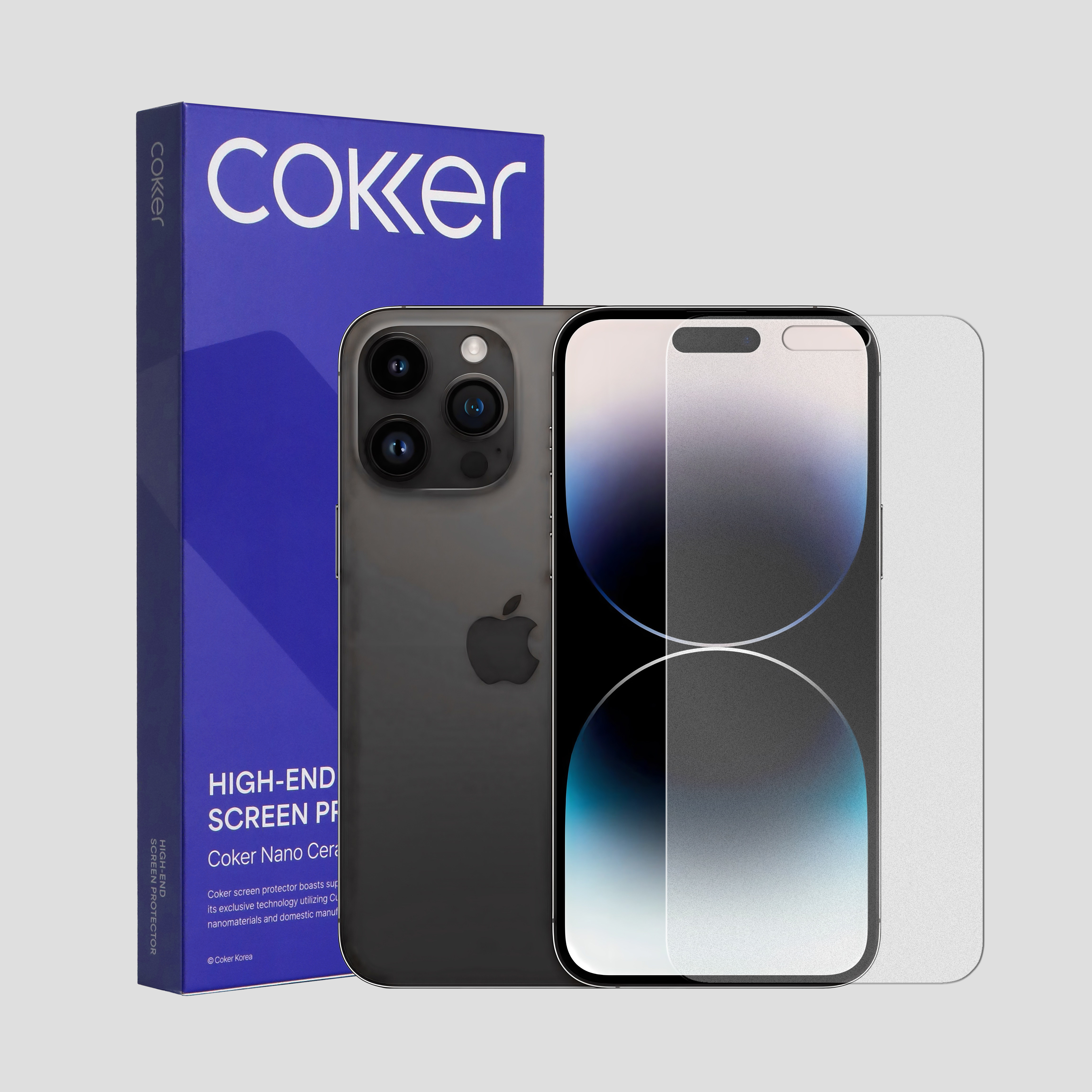 [내일배송] 코커 종이질감 아이폰 액정 보호필름 아이폰13 미니, 2매입