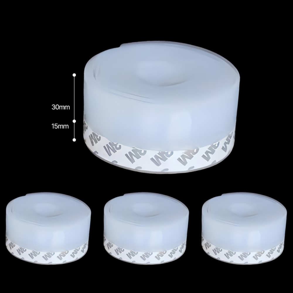 초강력 실리콘 문풍지 45mm x 2m 4개입 외풍 차단 현관문 창문 방문 틈새 방풍 - 상품 이미지