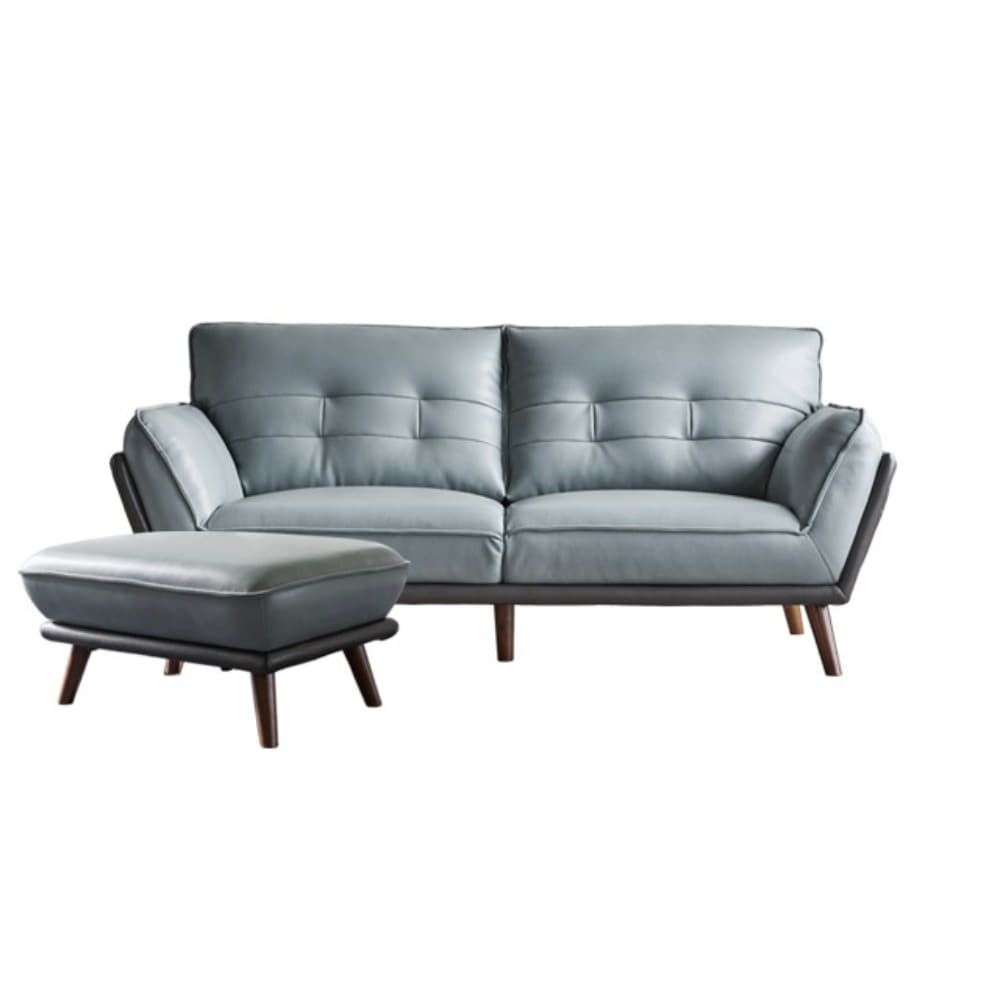 까사홈 베니 에어레더 3인 소파 스툴세트