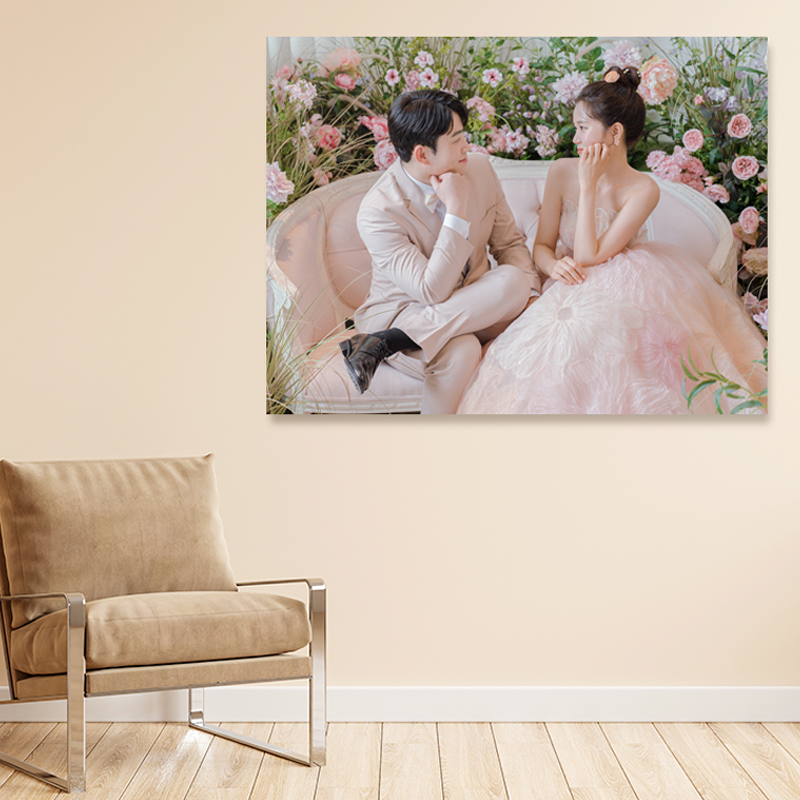 1+1  웨딩액자 샤이닝 실버 아크릴 액자[40x50 cm]