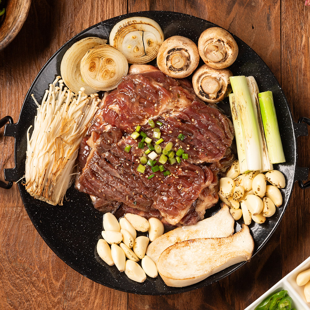 한돈 돼지갈비 300g 맛 양념 목살 갈비 캠핑음식 - 상세 이미지 5