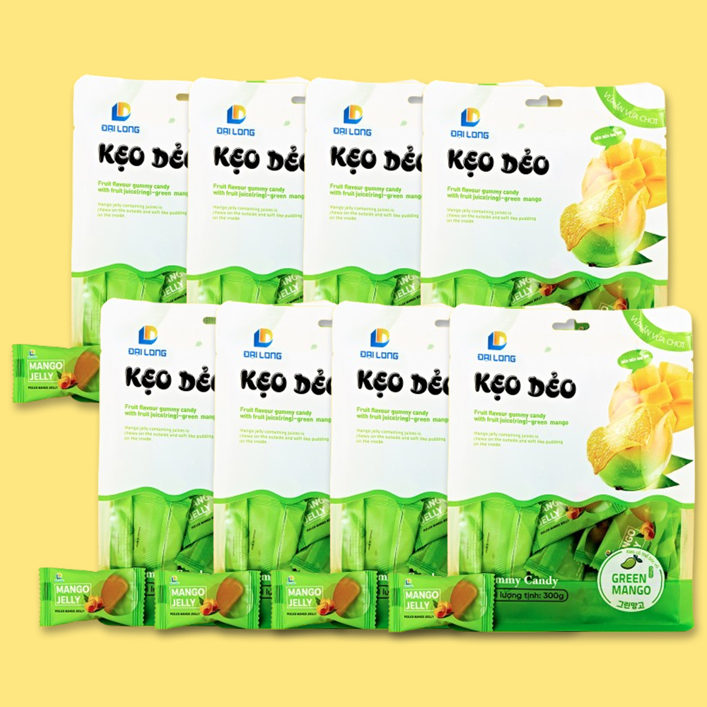 베트남 다이롱 케오데오 젤리 그린망고, 300g, 8개 - 메인 이미지