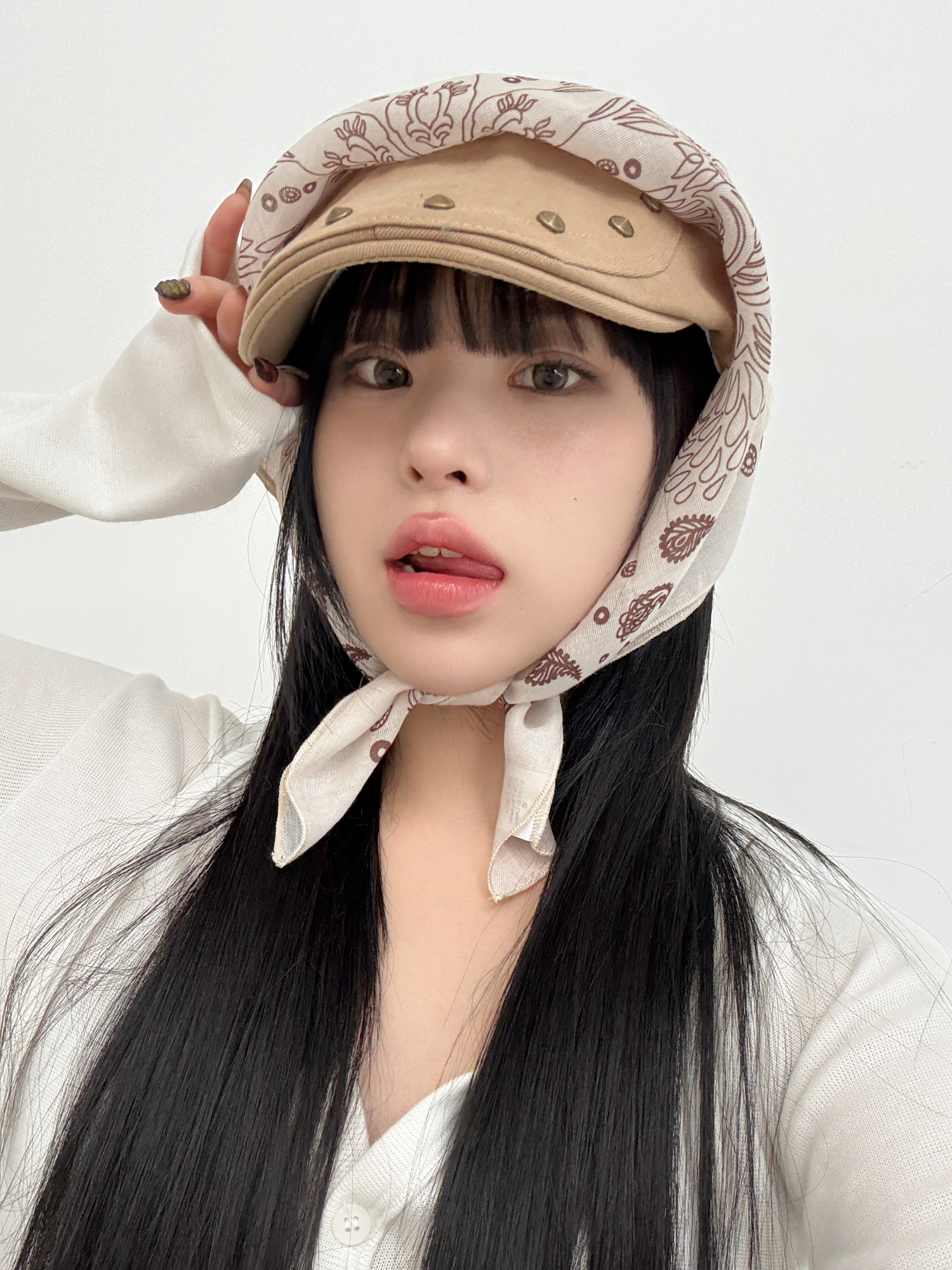 [5type] 페이즐리 패턴 사각 스카프 보자기 헤어 두건 모음 상세 이미지 32