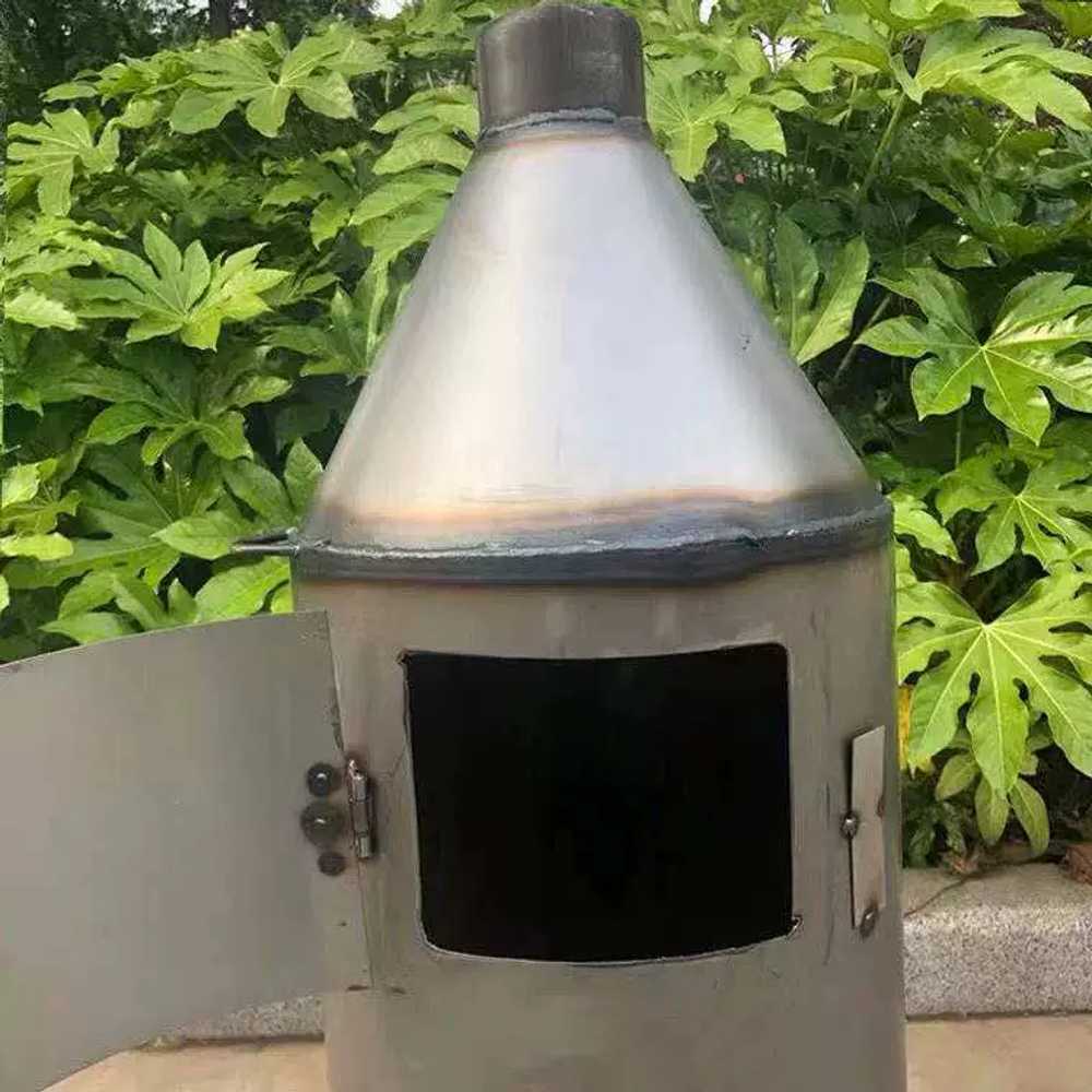 소각 드럼통 연소기 장작 화덕 야외 불멍 연통 가정용 36cm - 상세 이미지 3