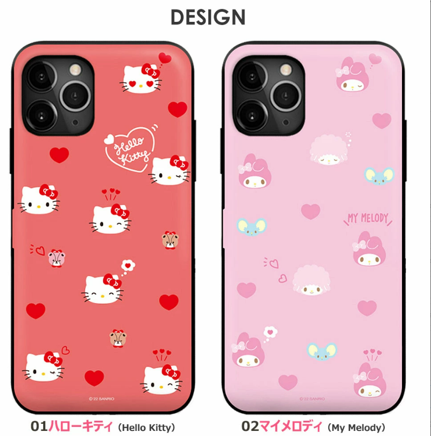 산리오 SANRIO 아이폰 케이스 캐릭터 카드 수납 범퍼 케이스 핸드폰 13 14 15 16 미니 프로 맥스 플러스 - 상세 이미지 2