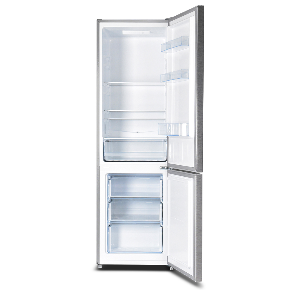 더함 소형 냉장고 원룸 사무실 모텔 신혼 냉장고 상냉장 하냉동 미니 실버 냉장고 262L