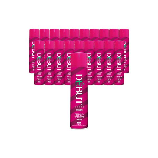 데뷰 센스 헤어스프레이 후로랄 300ml x 20개 강력 헤어 셋팅 고정 스타일링 : e선마트
