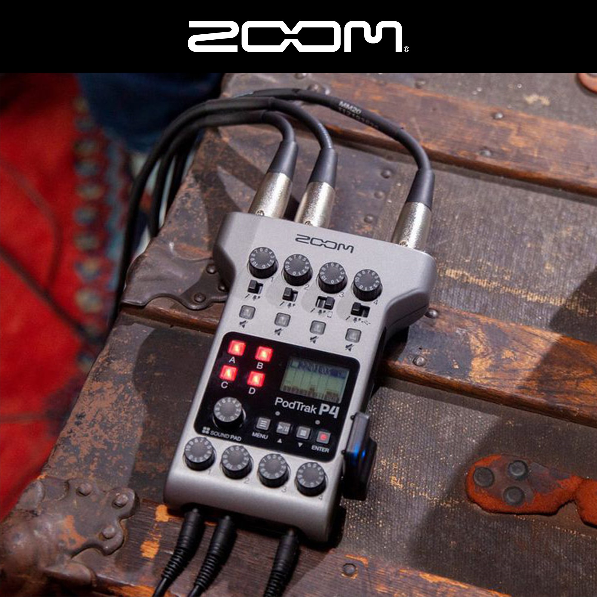 ZOOM P4 줌P4 휴대용 레코더 유튜브 팟캐스트 4채널 레코더 - 상품 이미지