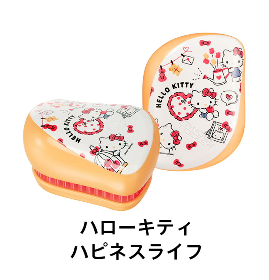 산리오 SANRIO 헤어브러쉬 탱글 티저 컴팩트 스타일러 미니 휴대용 캐릭터 머리빗 헬로키티 쿠로미 시나모롤 L653850 - 상세 이미지 4