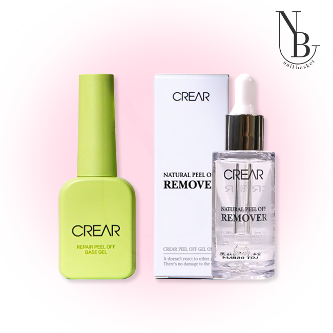 뷰젤 크레아 필오프베이스젤 10ml + 크레아 네추럴 필오프 젤 리무버 30g : 네일바스켓