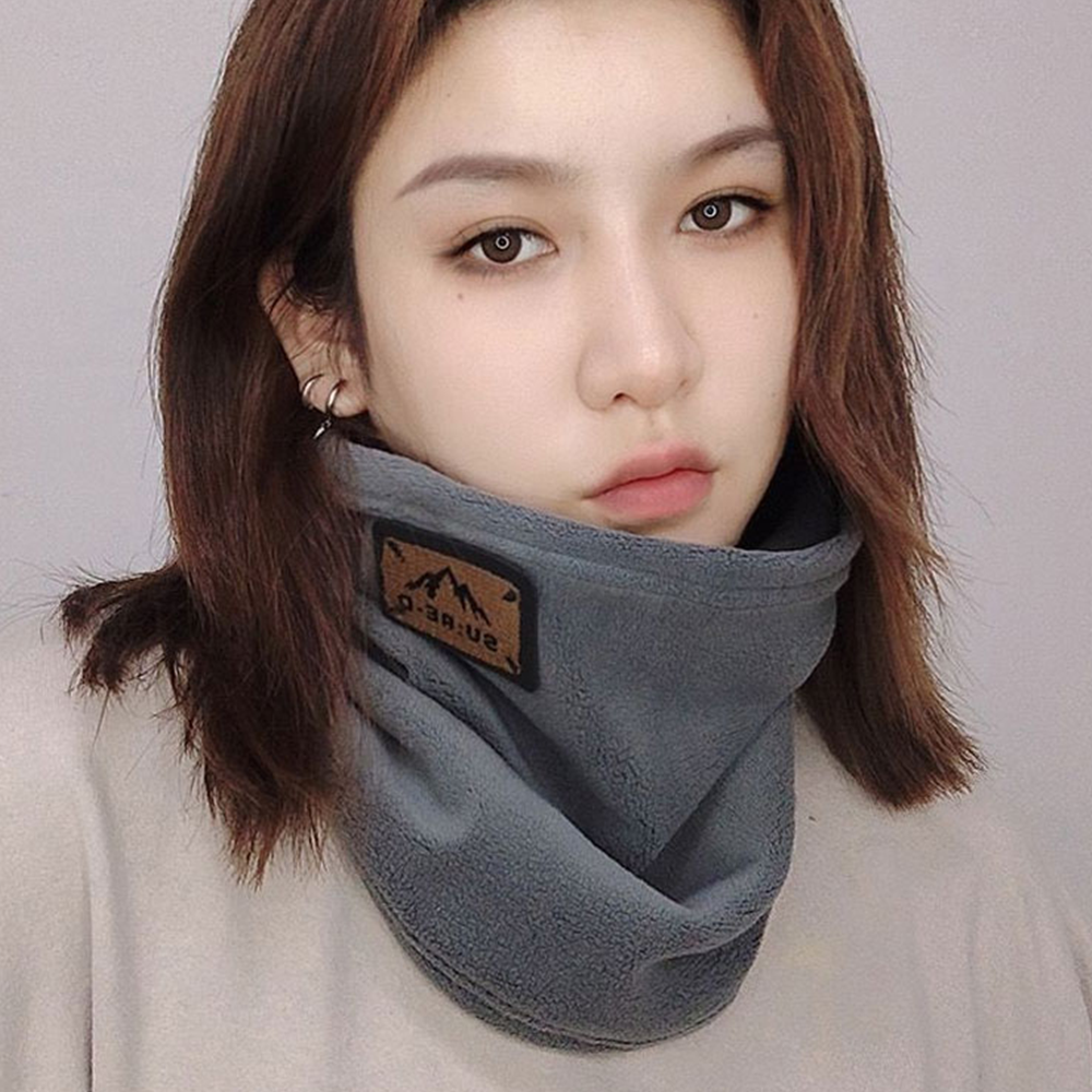 겨울 테니스 운동 기모 마스크 오픈형 이어홀 넥워머 플리스 방한용품 방한 복면 마스크 이미지 6