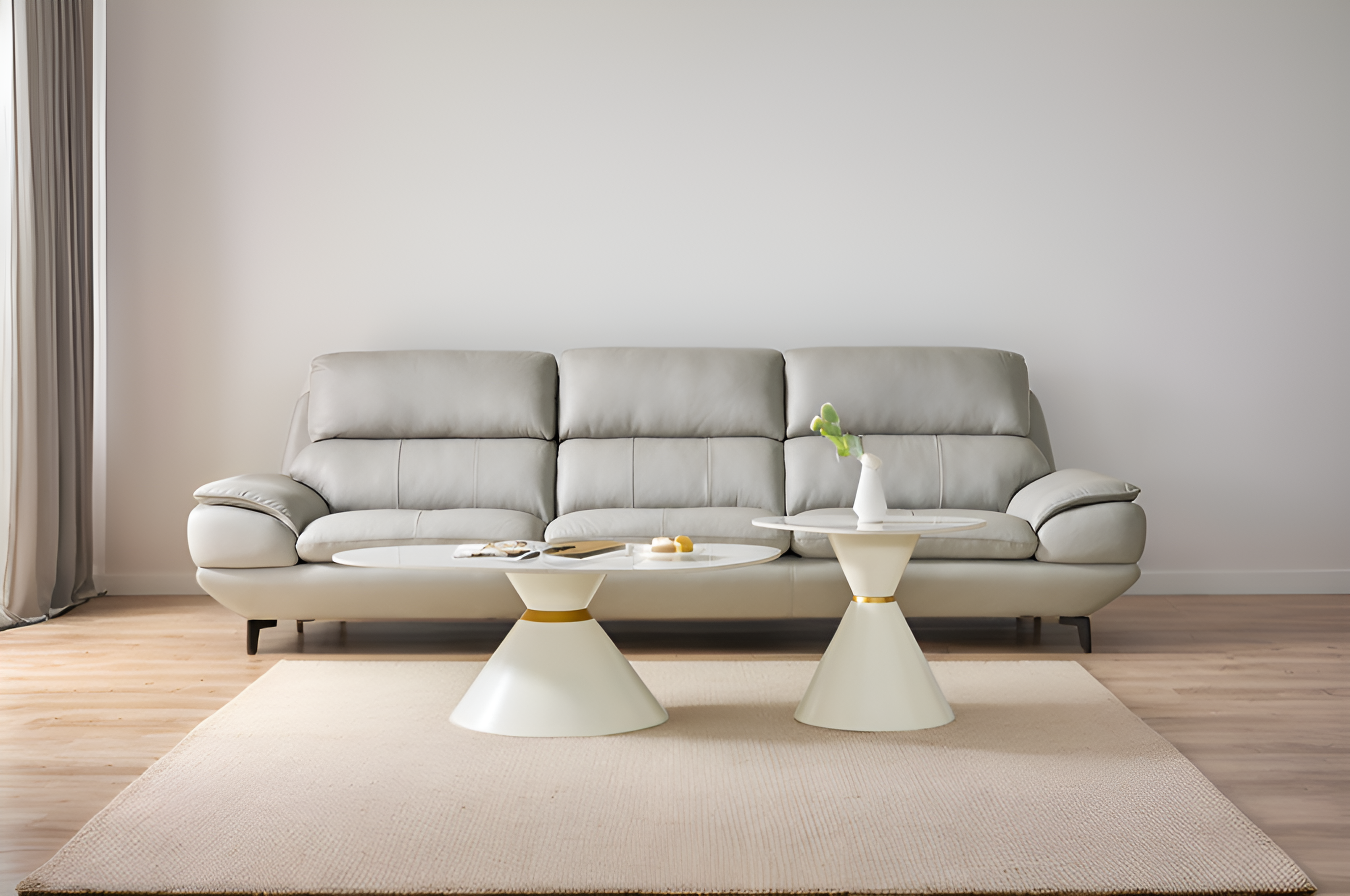 칸 비정형테이블 세라믹소파테이블 구름 거실