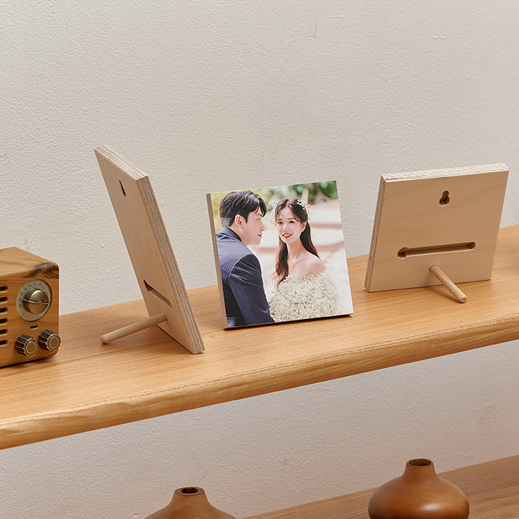 자작나무액자 SET 웨딩 포토테이블 액자 결혼 신혼집 인테리어 소품 - 상세 이미지 2