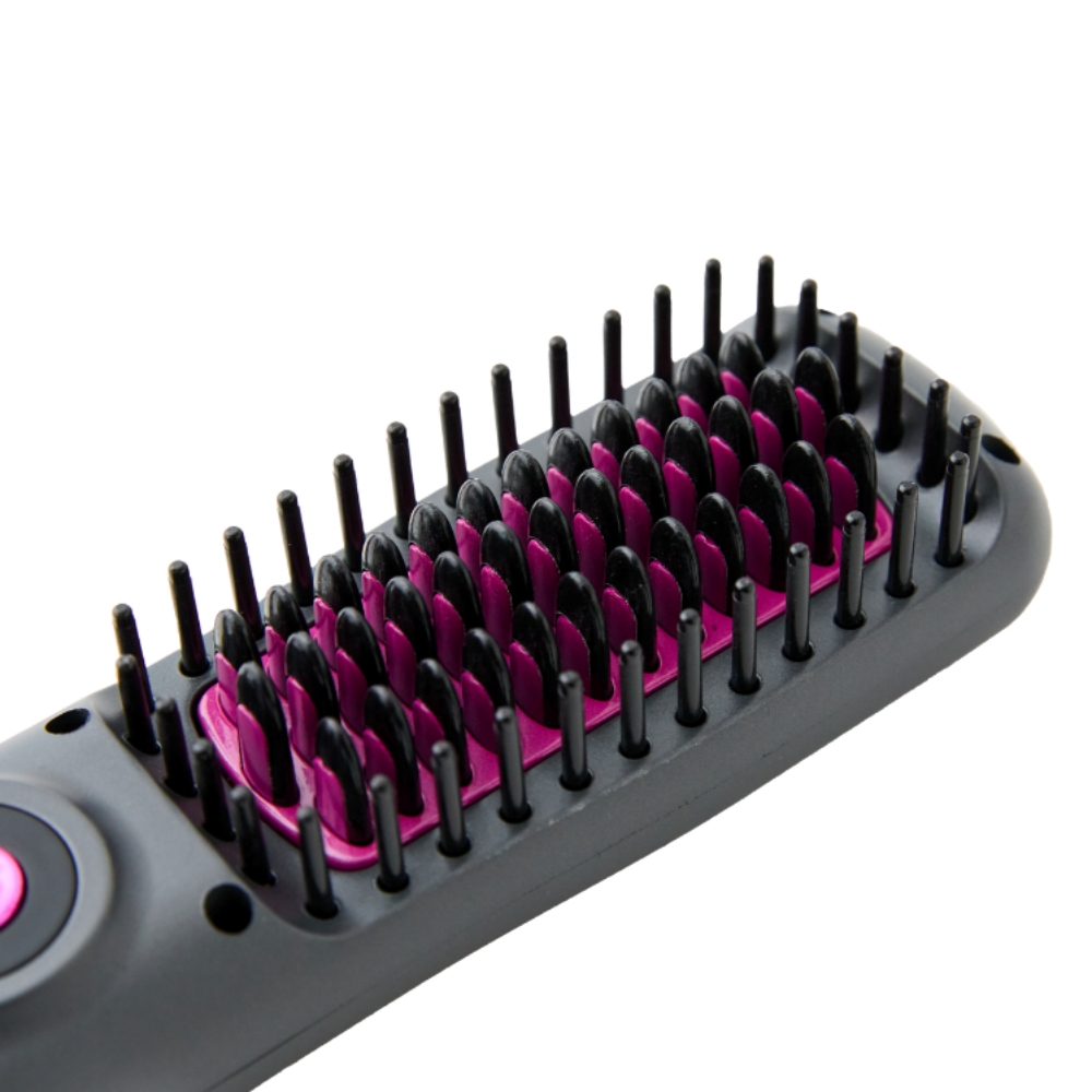 프랑스 빈츠 무선 빗 고데기 매직기 볼륨 웨이브 세라믹 코팅 브러쉬 고대기