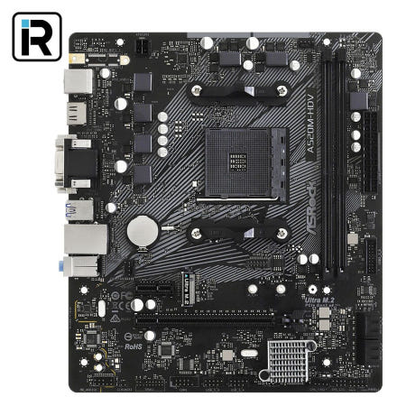 [중고]A520M-HDV 애즈락 AMD A520 메인보드 소켓AM4 백패널X