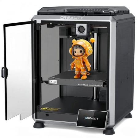 [해외]LeuKoles Creality K1C 3D 프린터 AI 카메라 및 터치 스크린 600mm/s 빠른 인쇄 속도 탄소 섬유 필라멘트 지원 레벨링을 위한 자동 보정 진동 방지