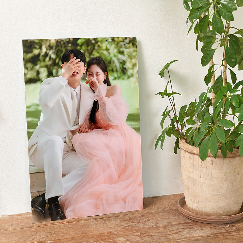 [웨딩액자] 디아섹 아크릴액자 벽걸이용 (중,대형) 40x50 cm 무료 웨딩사진보정