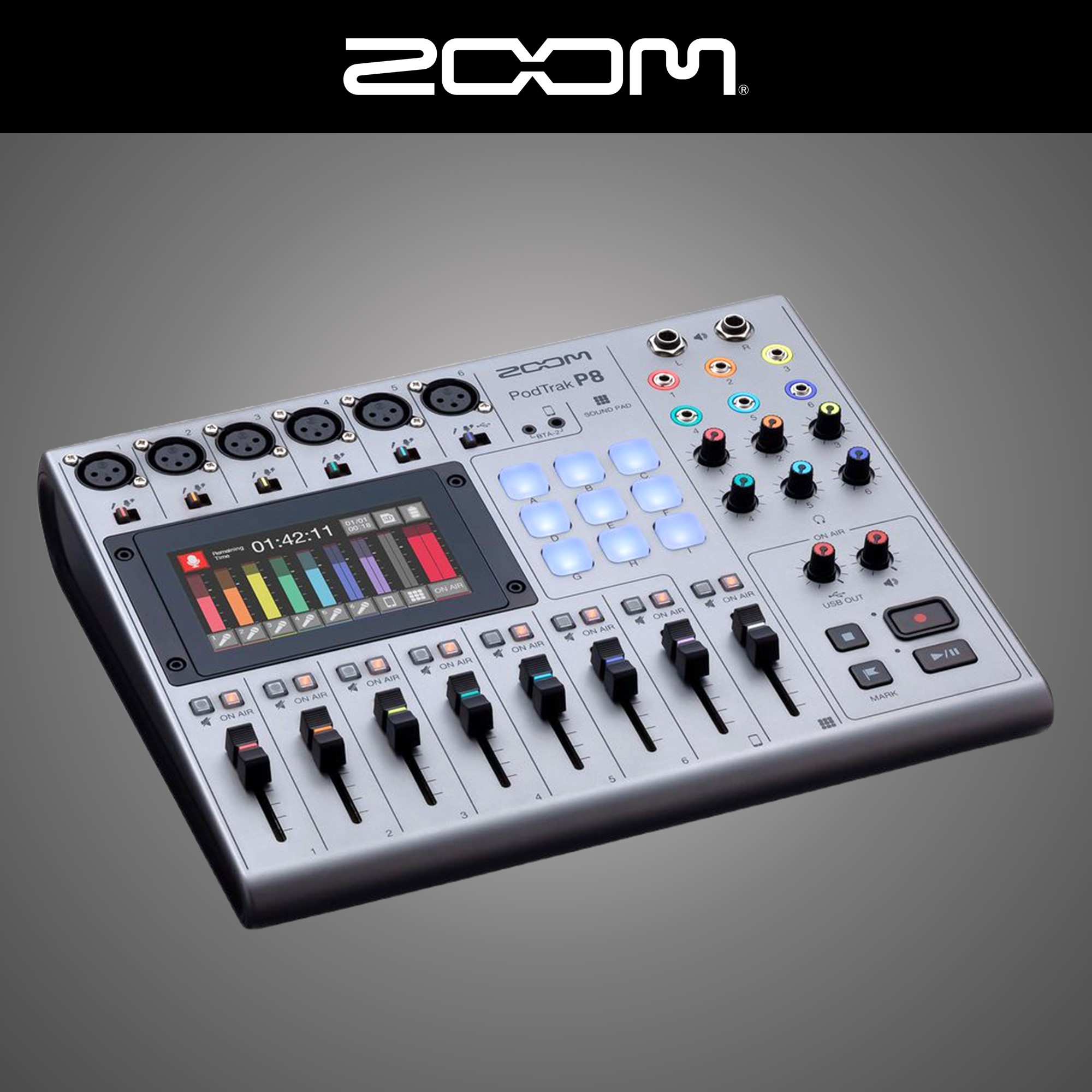 ZOOM P8 PodTrak 줌 P8 팟캐스트 유튜브 인터넷방송 레코더 믹서