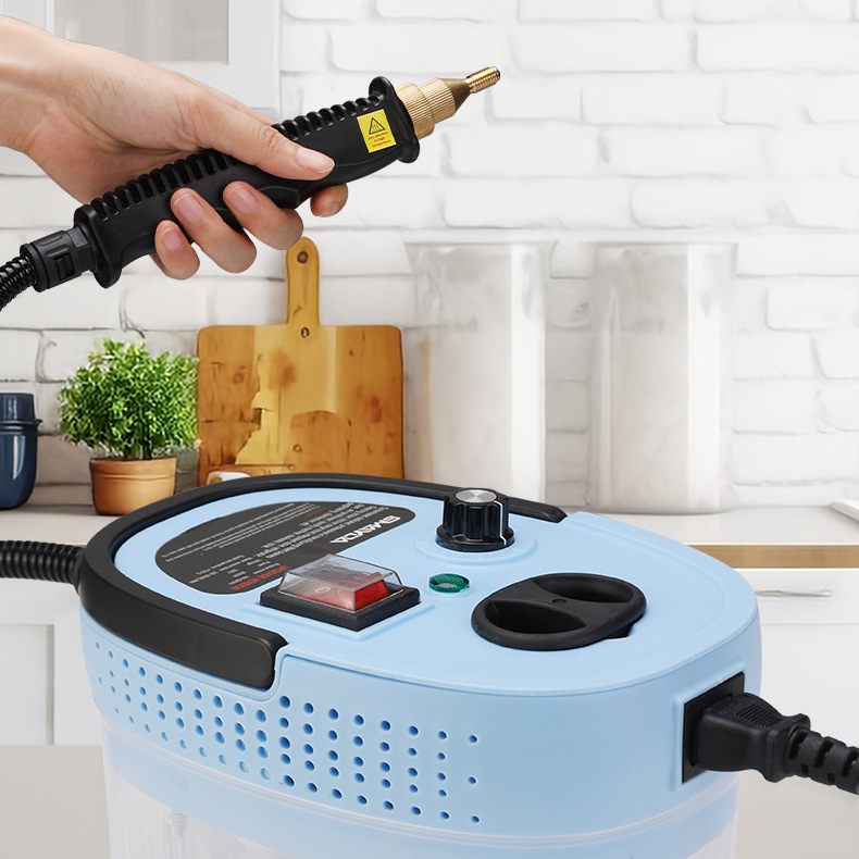 스팀청소기 주방 고온 고압스팀기 기름 찌든때 제거 220V 3500W 블루 - 상품 이미지