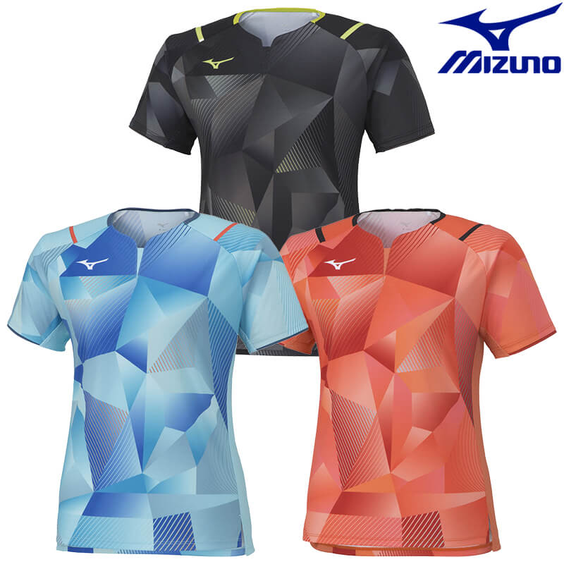 미즈노 MIZUNO 탁구복 게임셔츠 여성용 탁구 유니폼 반팔 82JAA200 3컬러 - 상품 이미지