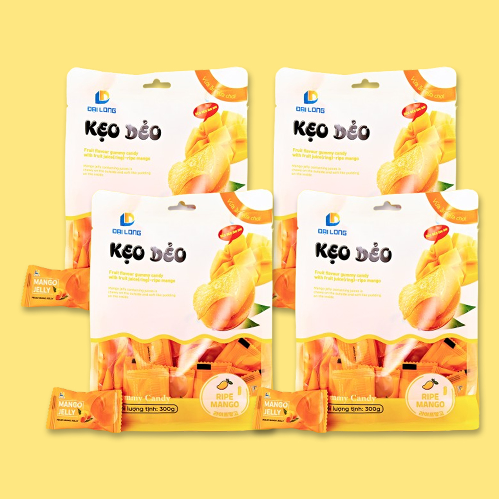 베트남 다이롱 케오데오 젤리 라이프망고, 300g, 4개 - 메인 이미지