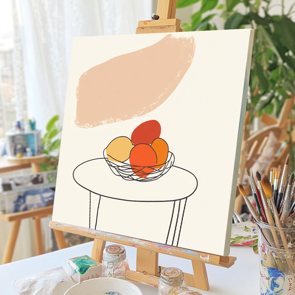 올리브잎 45cm x 45cm 캔버스액자 추상화 - 상세 이미지 5