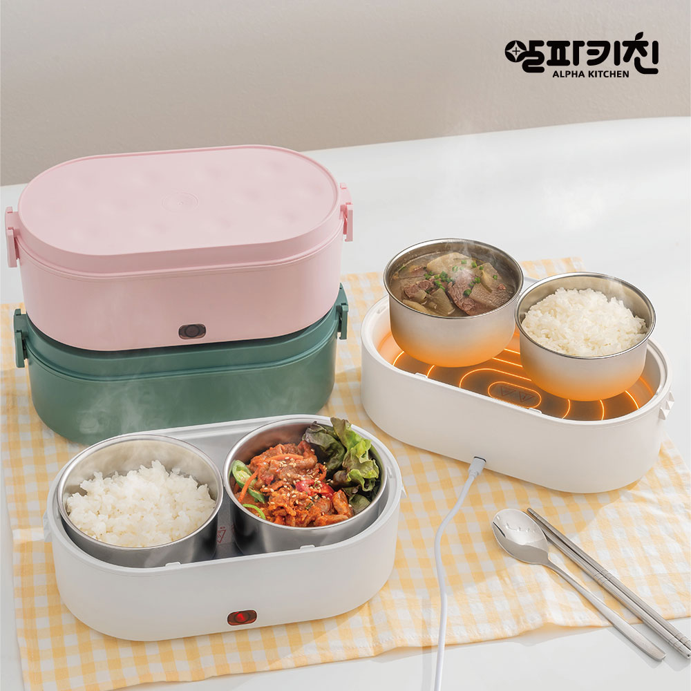 알파키친 가열 도시락통 직장인 전자레인지 밀프랩 용기