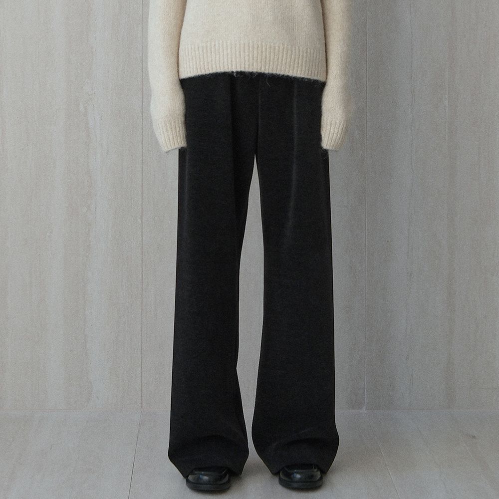velvet corduroy banding pants (black) - 상품 이미지