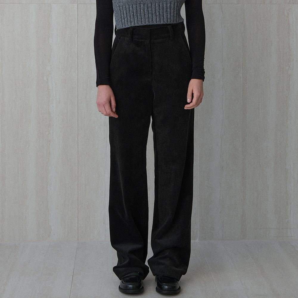anderson corduroy pants (black) - 상품 이미지
